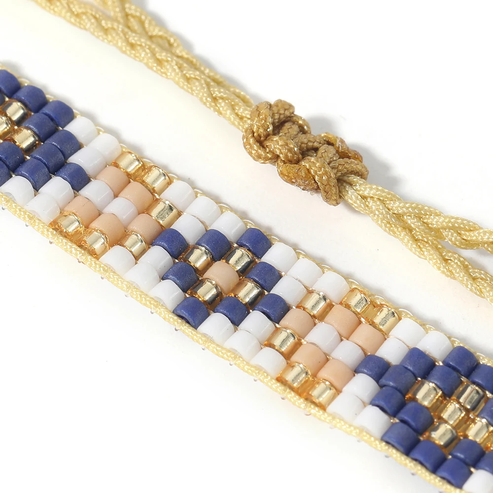 

Star MIYUKI Bracelets Cuff Charm Handmade Jewelry Men Ethnic Woven Friendship Bracelet Girl Handmad