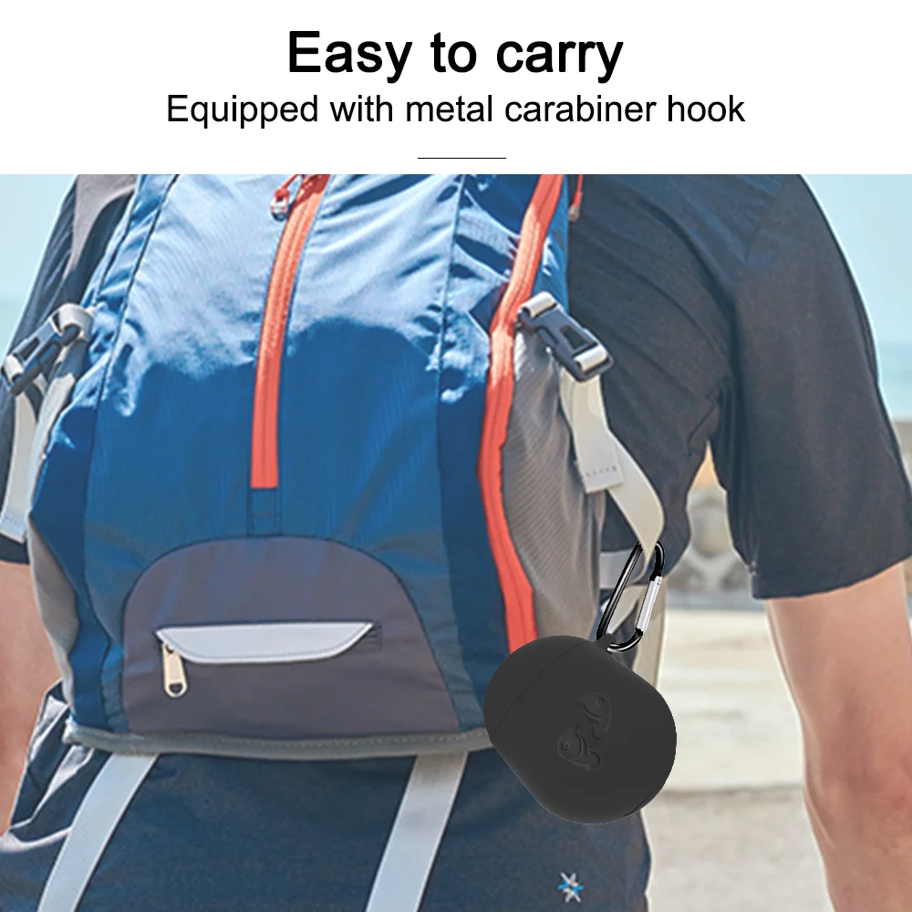 

For Google Pixel Buds 2 Case Silicone Protective Earphone Cover For Google Pixel Buds 2 Bluetooth Headset Cases With Carabiner