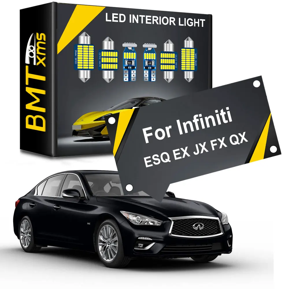 

BMTxms Canbus Vehicle LED Interior Light Car Lamp For Infiniti QX30 QX50 QX60 QX4 QX70 QX56 QX80 ESQ EX35 JX35 FX35 FX45 FX37
