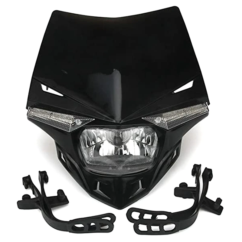 

Motorcycle Headlight Universal Motocross Grimace Head Light Motorcycle Fairing Headlight Housing for KTM EXC SX SXF SMR