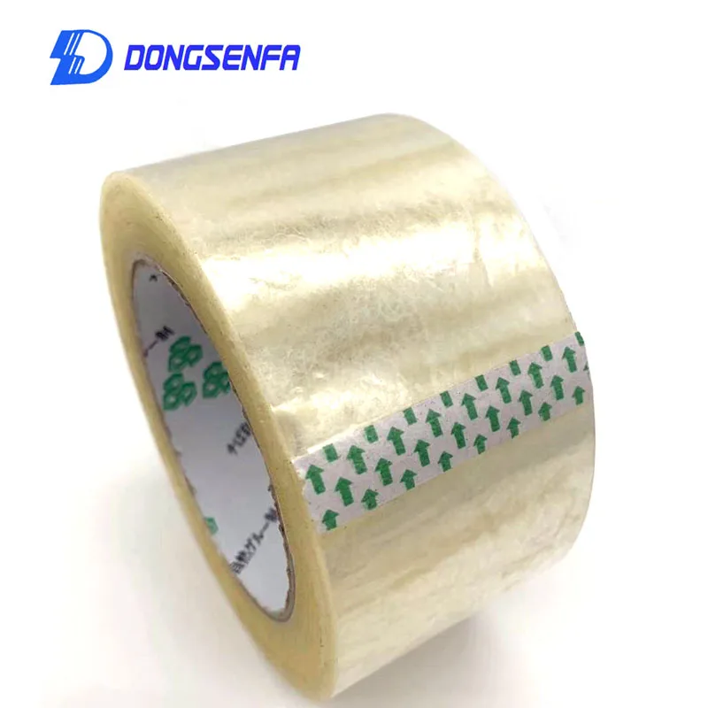 Transparent white DONGSENFA 1 рулон 100 ярдов из БОПП упаковочный клейкий скотч упаковочная упаковка картонные уплотнительные ленты толщина 0,05 мм - Цвет: Transparent white