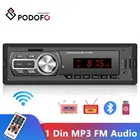 Автомобильный радиоприемник Podofo, 1DIN, Bluetooth, стерео, mp3-плеер, FM-приемник, автомобильный аудиоплеер AUXUSBTF-карта в приборной панели, FM-аудио