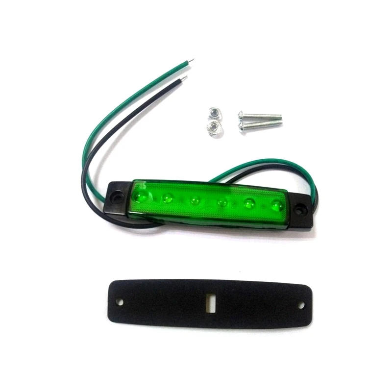 

1 Pcs Car External Lights LED 24V 6 SMD LED Car Bus Truck Lorry Side Marker Indicator Light Low Trailer Auto Rear Warning Lamp