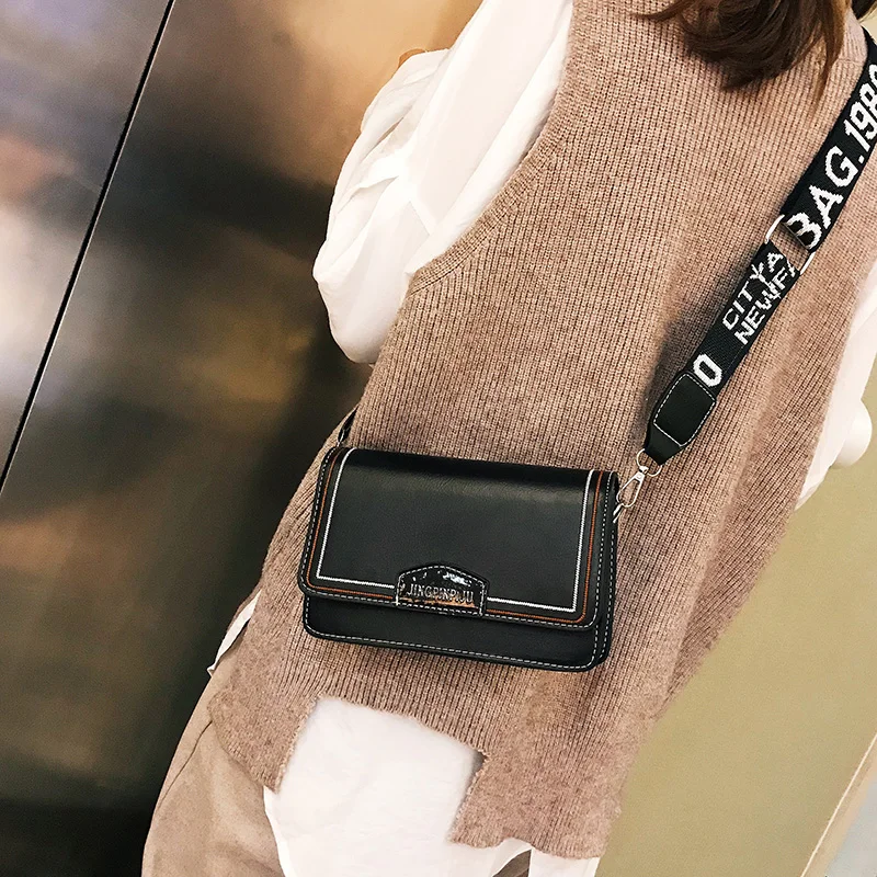 Новинка 2019 Корейская осенне-зимняя женская сумка через плечо сумка-мессенджер |
