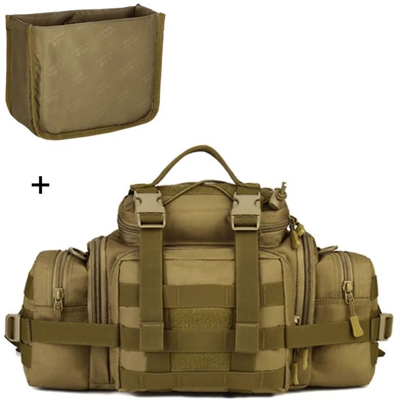 Khaki and Camera bag Molle военные поясные сумки Сумка для фотоаппарата/Чехол поясная сумка ремень тактика большой Shouder assase Кемпинг пакет Спорт на открытом воздухе камера XA573WA - Цвет: Khaki and Camera bag