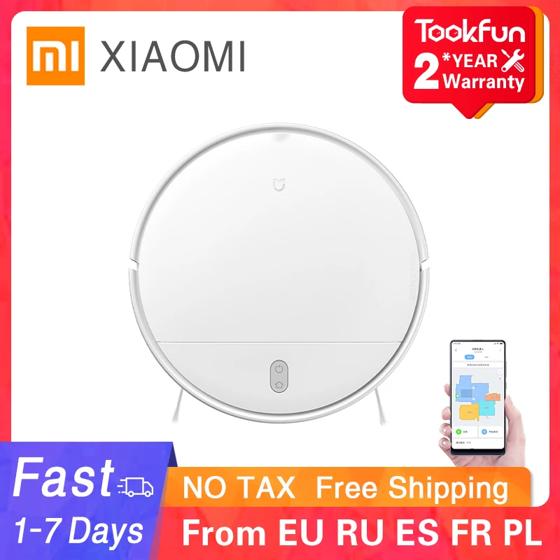 Робот пылесос XIAOMI MIJIA G1 Essential Home Wet Mopping Стерилизация пыли Циклон Всасывание 2200Па