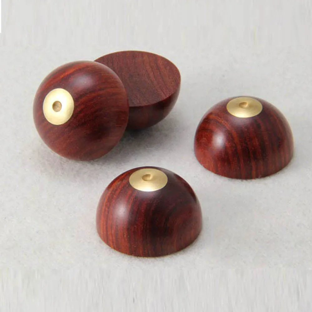 4PCS Rosewood speaker sound shock spikes nailed landline foot pads 23mm round self-adhesive | Электроника