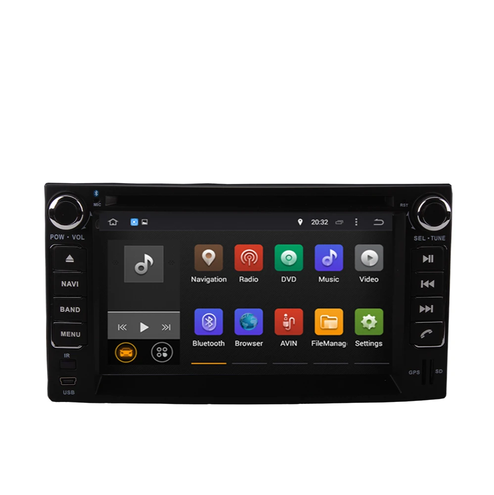 

2 Din 4G + 64G Android 10,0 Автомобильная GPS-навигация Восьмиядерный 6,2 ''для Kia CERATO 2003-2009 Радио стерео Мультимедийный DVD-плеер головка