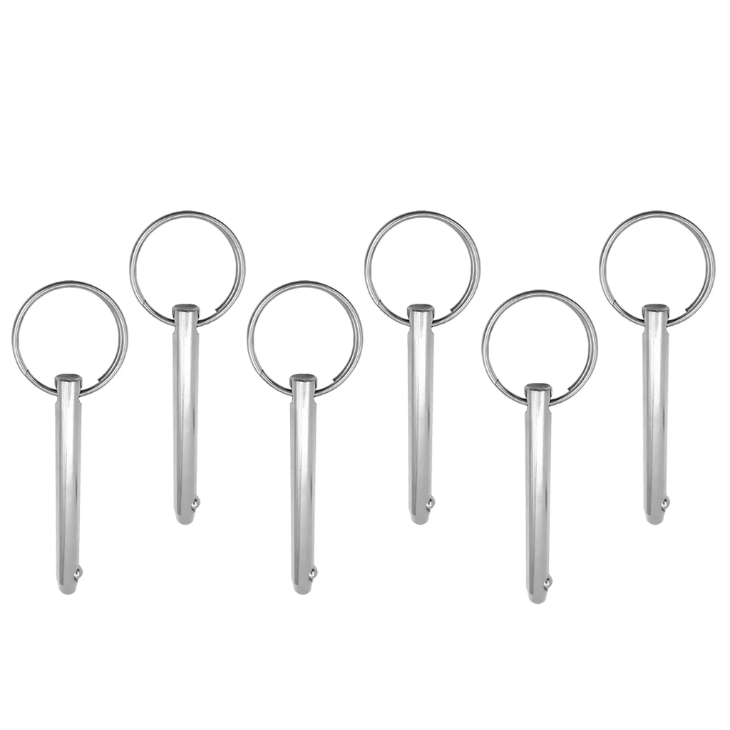 

6x Stainless Steel Bimini Top Quick Release Pin 5/16" for Boat Canvas Cover