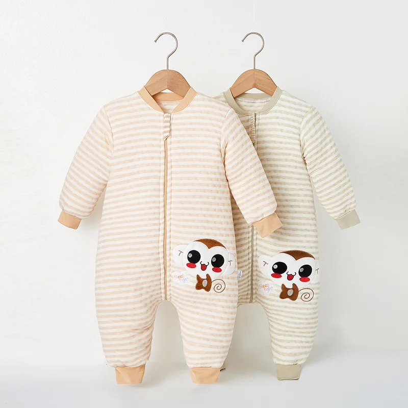 Baby Sleeping Bags Spring Autumn Thin Cotton Leg Split Toddler Sleepsack Air Cotton Warm Anti-kick Quilt Unisex Bed Blankets