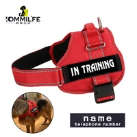 nylon reflective dog harness personalized breathable dog harness with id name tag pet harness for small medium large dogs