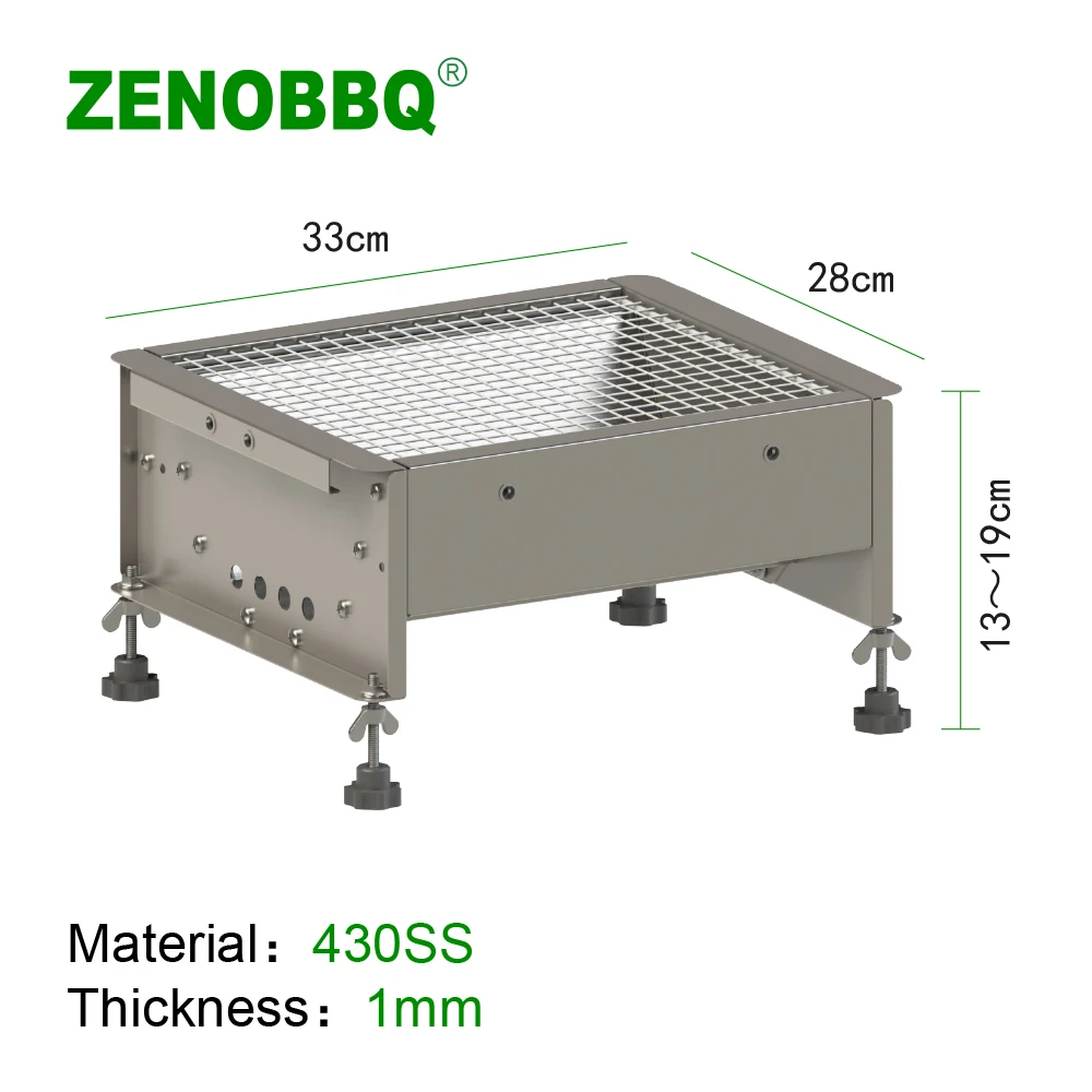 Угольный Гриль ZENOBBQ 8 шт. вращающаяся гриль для жарки барбекю Уличное