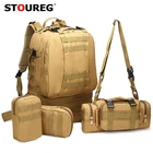 Водонепроницаемый тактический рюкзак, 25-50 л, камуфляжный военный рюкзак 4 в 1, армейский рюкзак для кемпинга, походов, уличные сумки