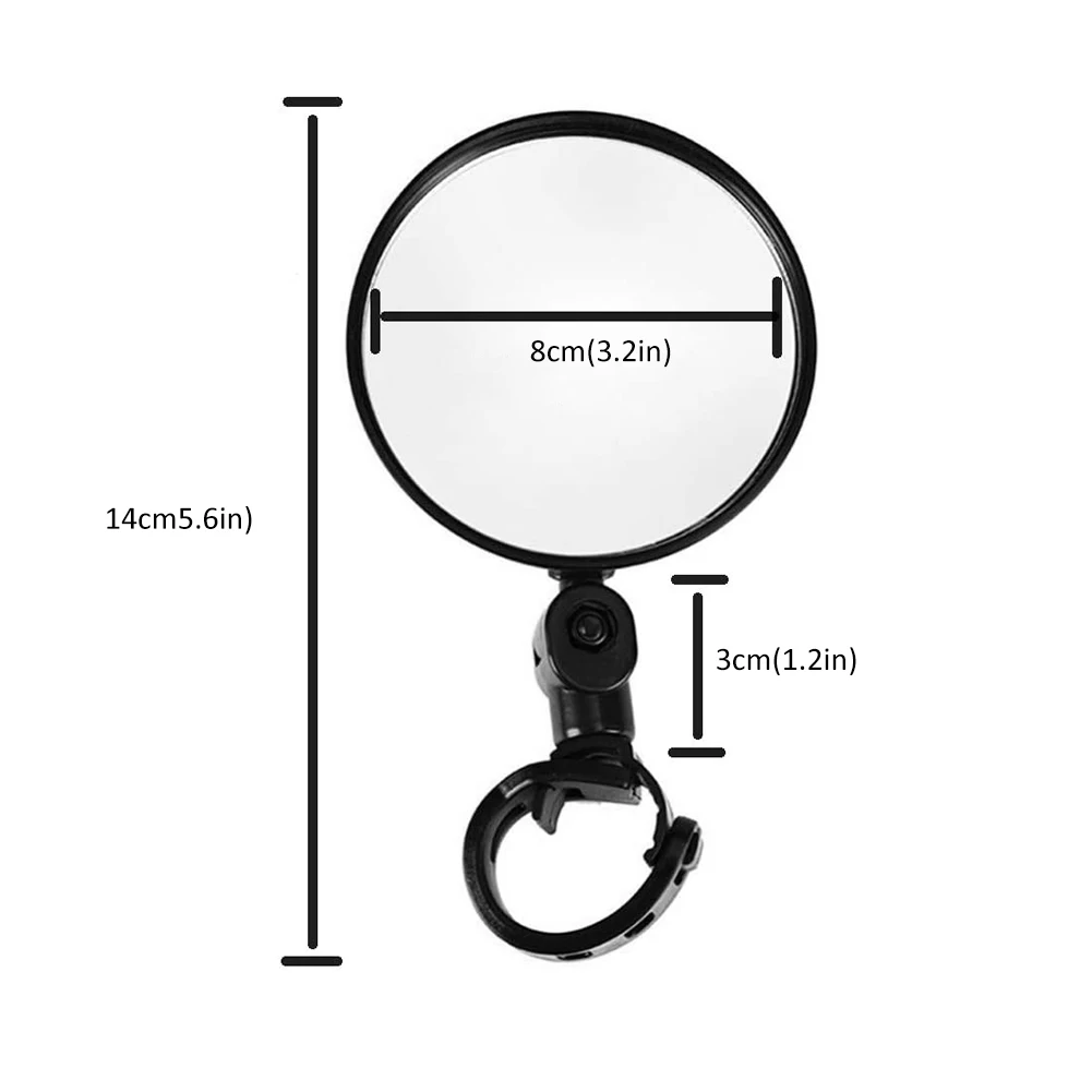 

Universal Bicycle Mirror Bicycle Accessories Handlebar Rearview Mirror Rotate Wide-Angle For MTB Road Bike Cycling Accessories