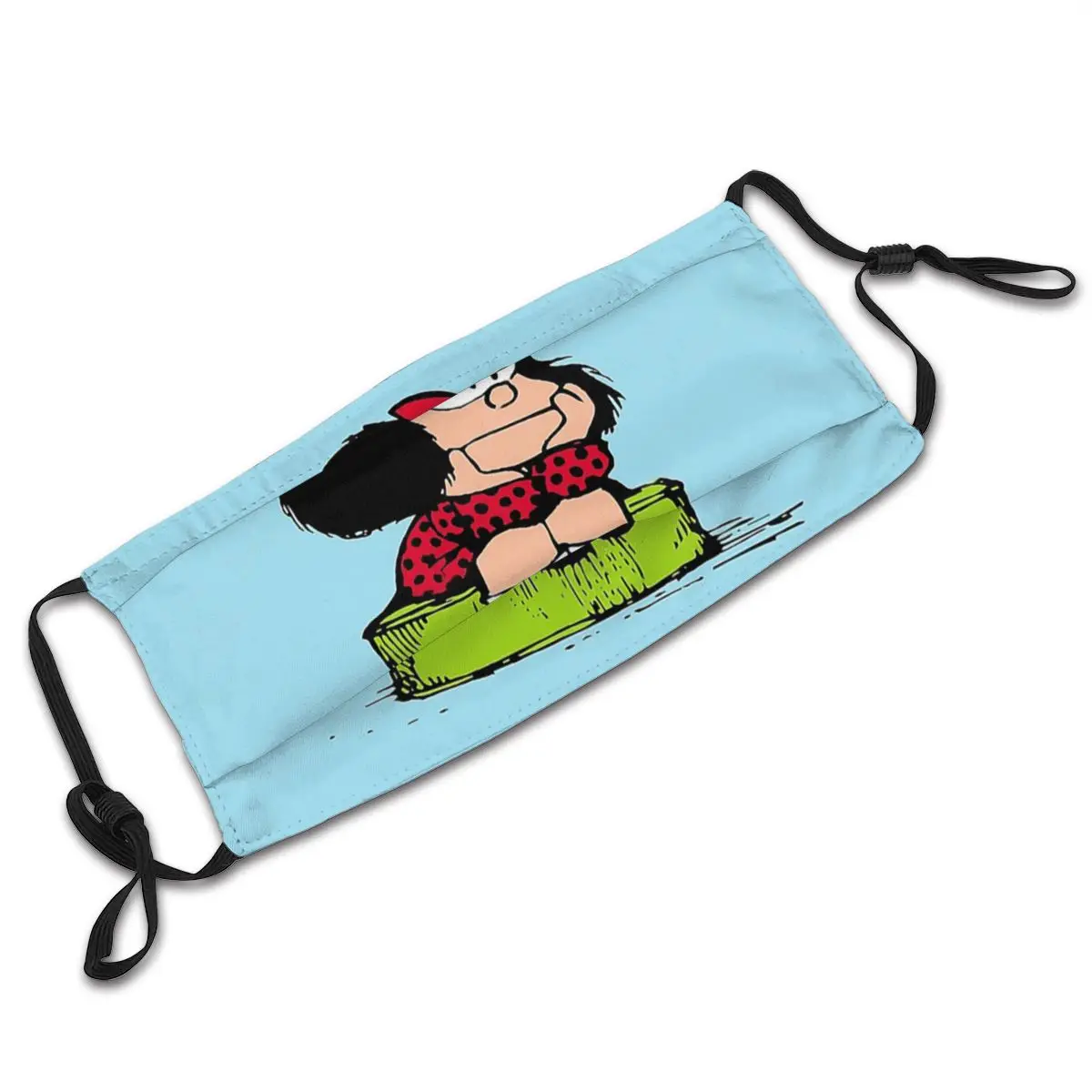 Многоразовая маска для лица Mafalda с мультяшными комиксами Quino фильтром защита от
