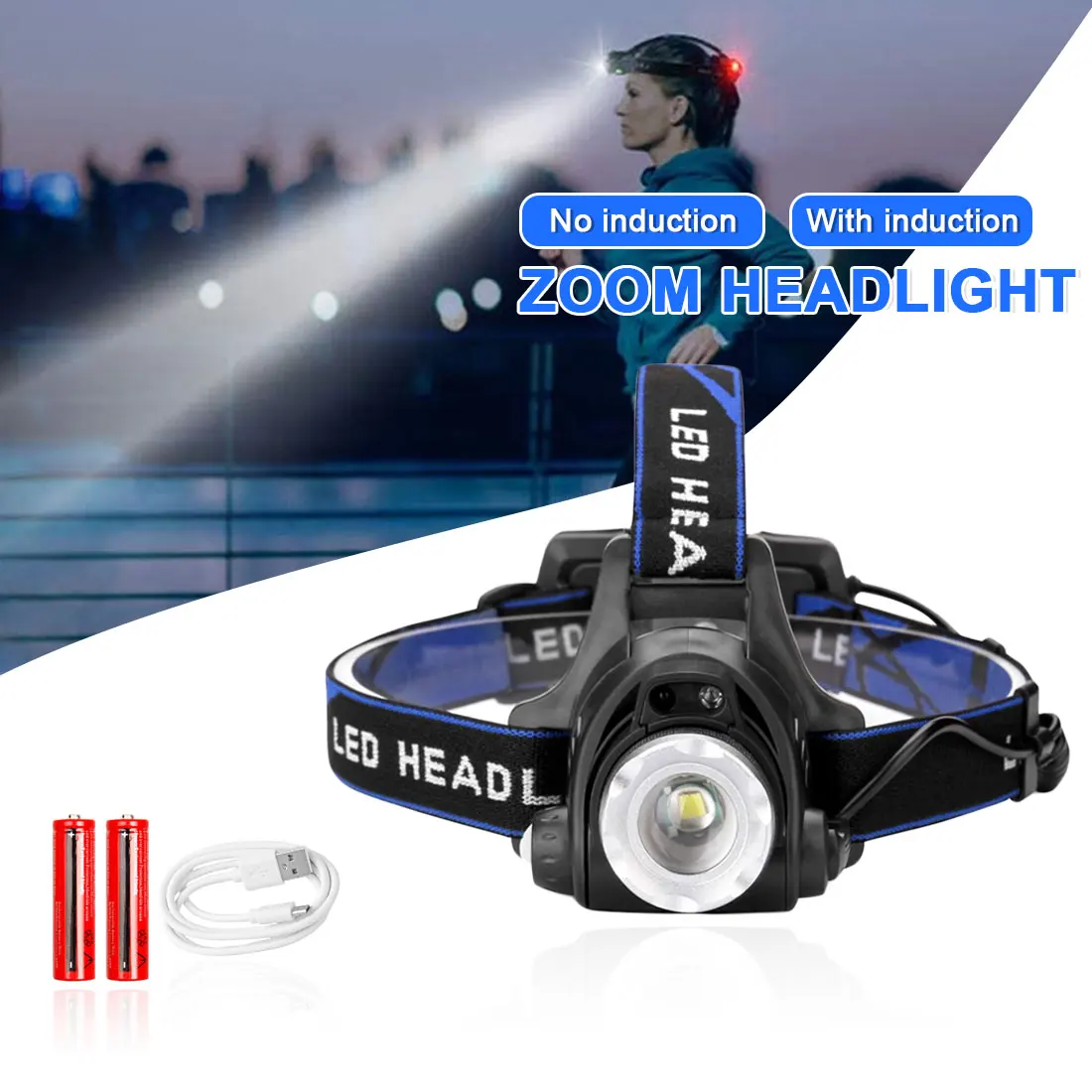 

Portable Zooming xml-t6 L2 V6 Led Head Lamp ZOOM Fishing Headlight Camping Headlamp Hiking Flashlight Bicycle Light Torch