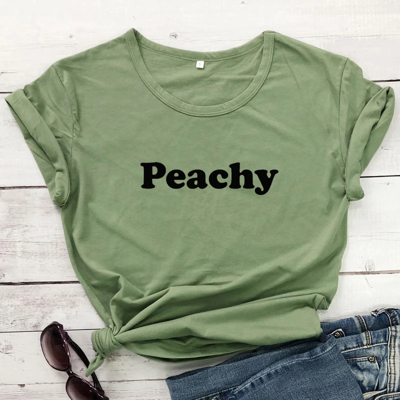 olive-black text Персиковый красный Футболка с буквами; принт модная одежда из хлопка, размеры tumblr футболка для женщин футболки топы унисекс Графические футболки - Цвет: olive-black text