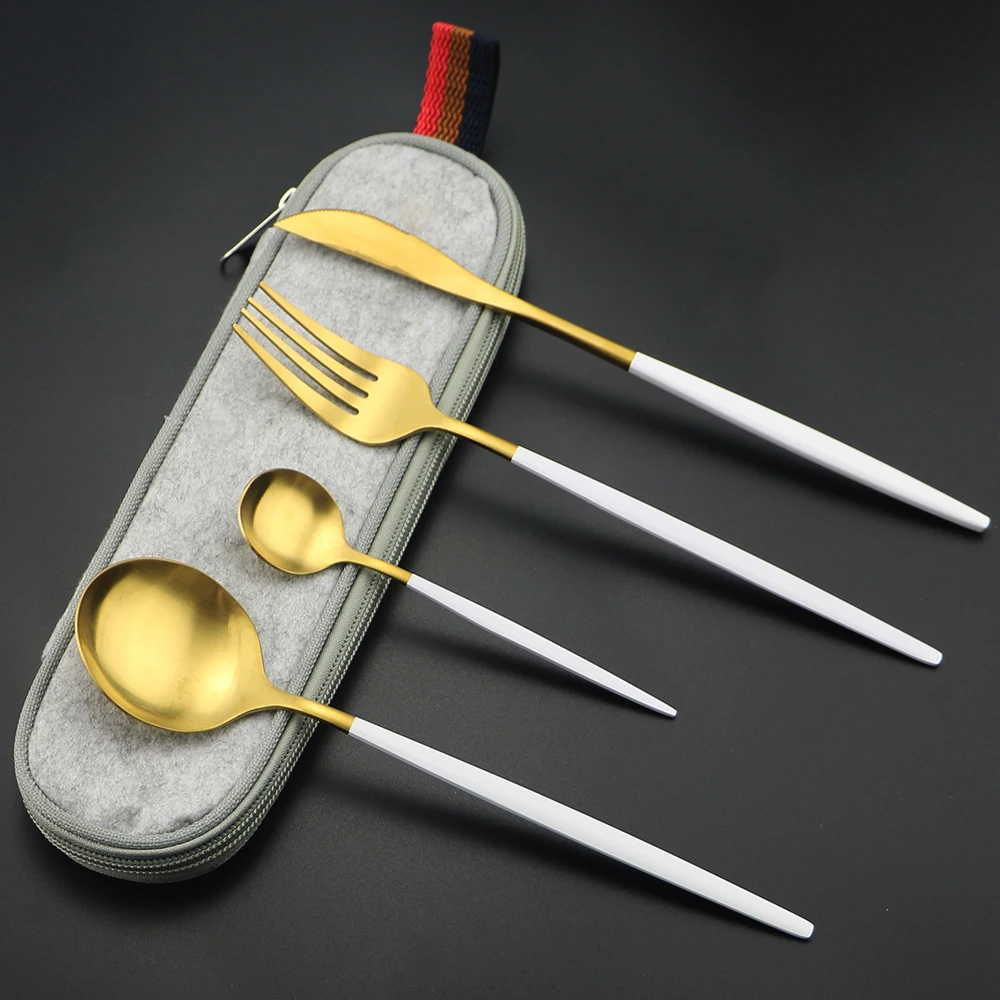 Набор столовых приборов из нержавеющей стали 4 шт.|Столовые сервизы| |