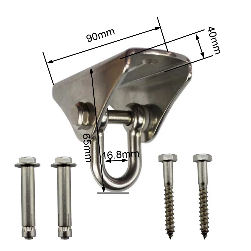 2 шт. сверхмощные качели-вешалки подвесной крючок с болтом для потолка деревянная
