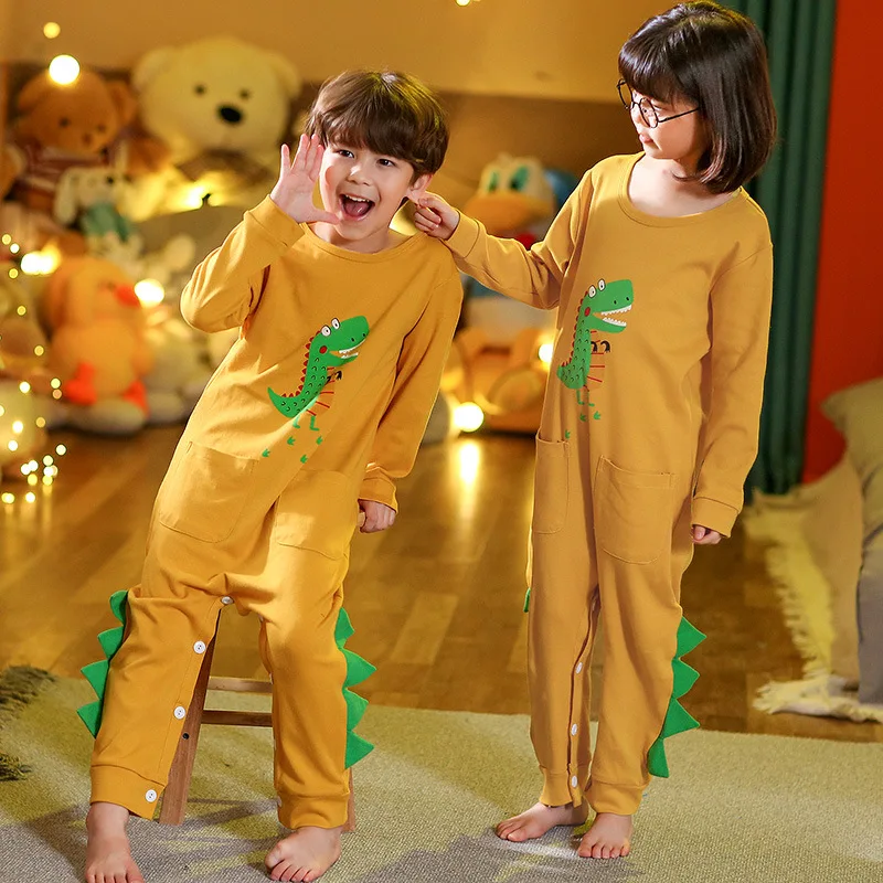 Осенние пижамы с Пикачу одежда для маленьких мальчиков кигуруми пандой детские