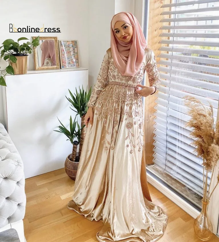 Bbonlinedress марокканское вечернее платье Caftan с бусинами ручная работа мусульманское