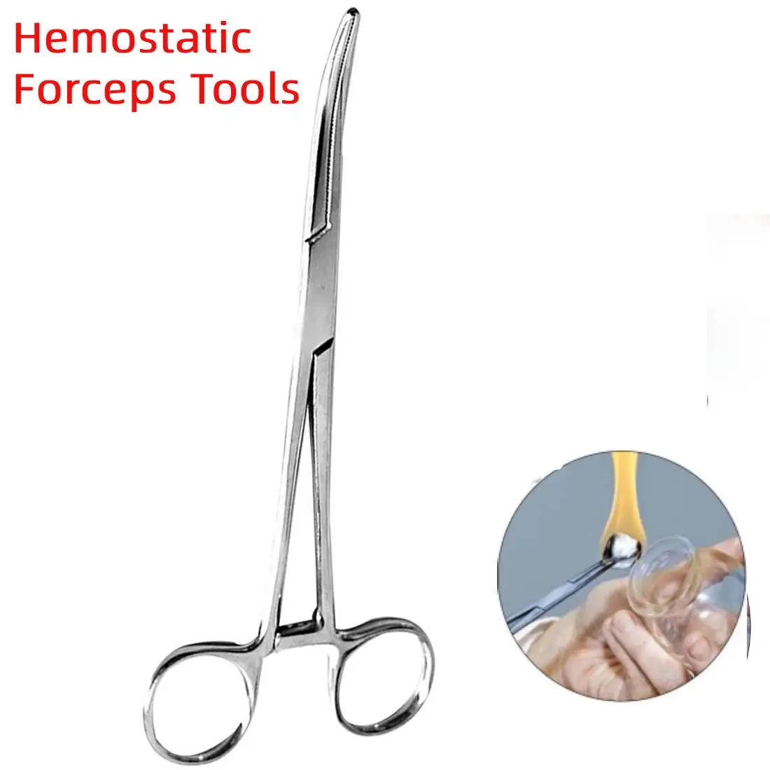 

Scissors Pliers Fishing Curved/ Straight Tip Hemostat 12.5cm Haemostatic Locking Clamps Forceps Stainless Steel