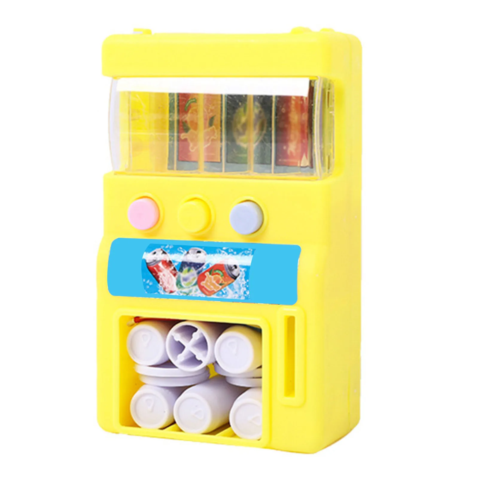 

Kids Simulation Vending Machine with Coins Drinks Pretend Play Education Toys Kids Educational Toys for Children Gifts