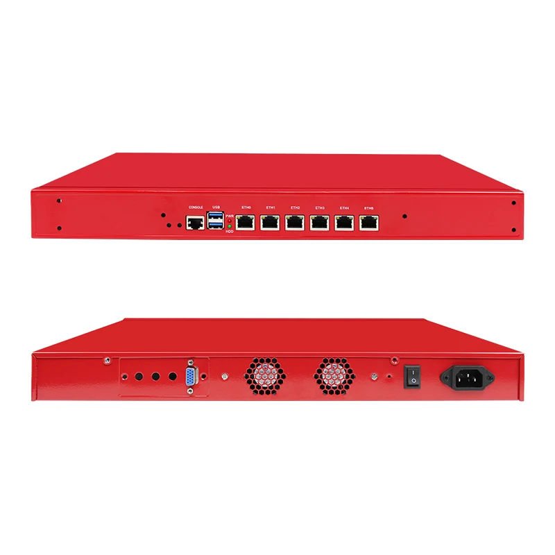 Сетевой маршрутизатор Intel I7 7500U I5 7200U I3 7100U pfsense 1U 6 Гбит/с поддержка AES NI PFsense