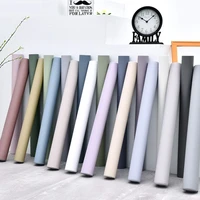 vinyl decorative stickers pvc waterproof wallpaper self adhesive solid color plain sticker for bedroom living room hotel wall pa