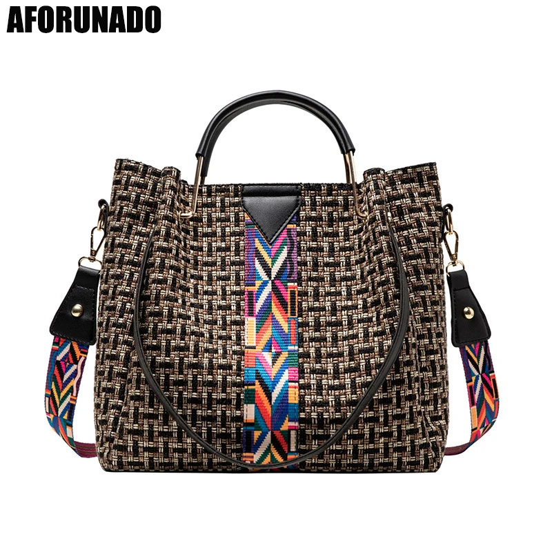 Роскошные женские Сумки Дизайнерская холщовая вязаная сумка на плечо Модные