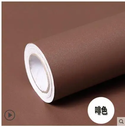 

Thickened waterproof self-adhesive wallpaper wallpaper bedroom plain furniture cabinet renovation solid color stickers