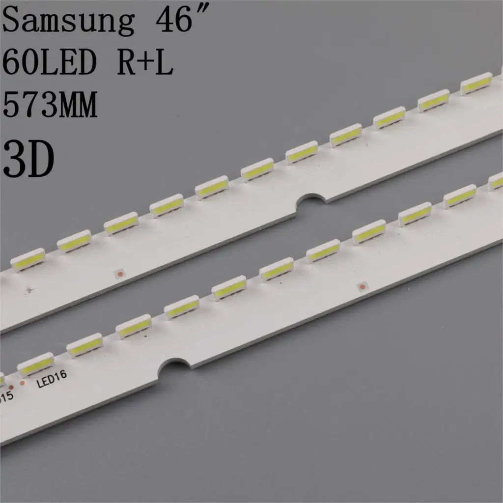 572mm LED Backlight strip 56/60leds For Samsung 46inch TV LTJ460HN06 UA46ES5500R 2012SVS46 7032NNB UE46ES5507K 3D