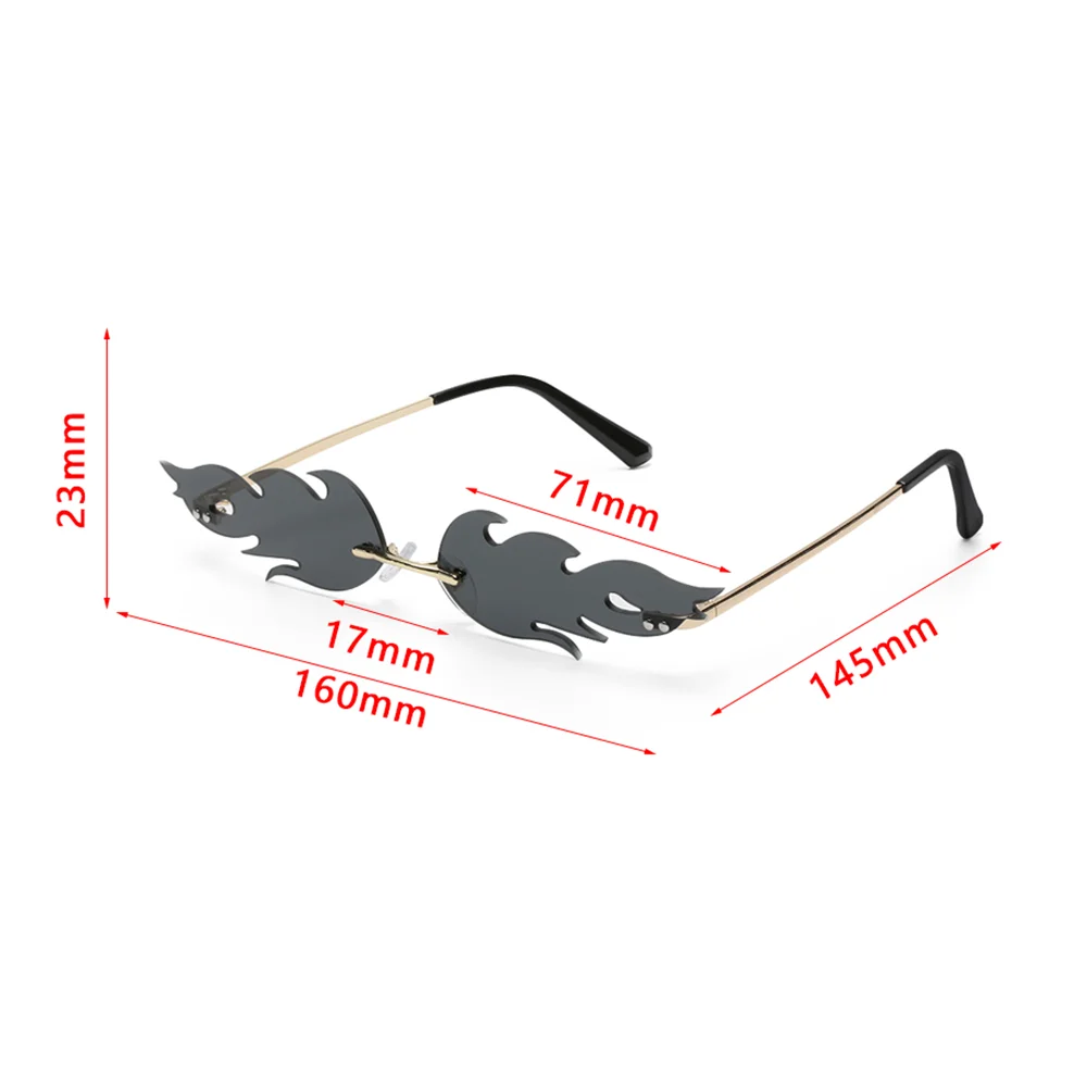 Солнцезащитные очки без оправы большие солнцезащитные уличная мода 2020 |