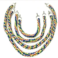 2021 pet new bird toys hanging multicolor rope toys type for rope bungee bird toy calopsita parrot accessories birds %d0%b4%d0%bb%d1%8f %d0%bf%d0%be%d0%bf%d1%83%d0%b3%d0%b0%d1%8f
