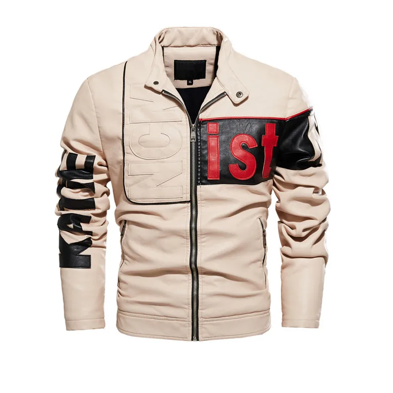 

Мужская куртка-бомбер из искусственной кожи, бейсбольная куртка, модная верхняя одежда на осень и весну, 2020, Мужская одежда, ветровка, приталенная куртка