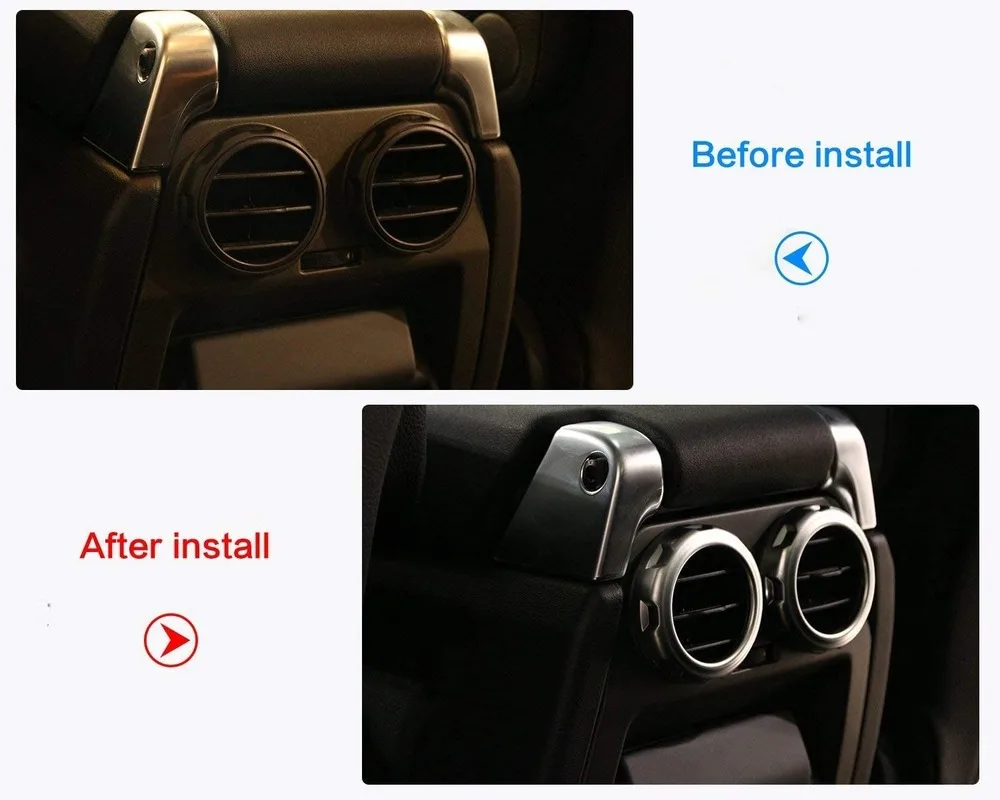 

Car Rear Air Outlet Vent Ring Decoration Sticker Frame Trim Cover For Land Rover Discovery 4 Discovery 3 Range Rover Sport
