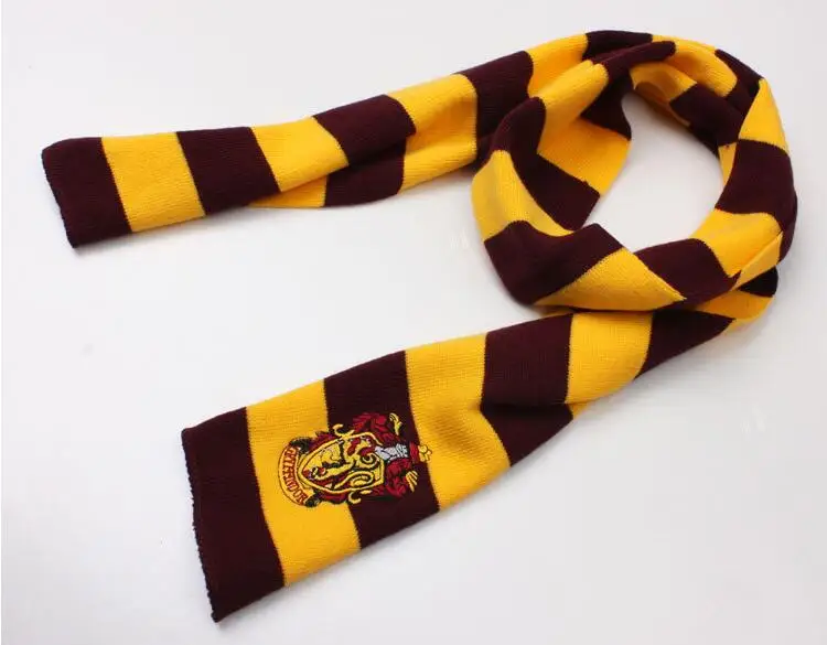 Волшебный школьный косплей костюм шарф Гермиона Гриффиндор Ravenclaw Слизерин Hufflepuff шарф для мальчиков и девочек перчатки - Цвет: Красный