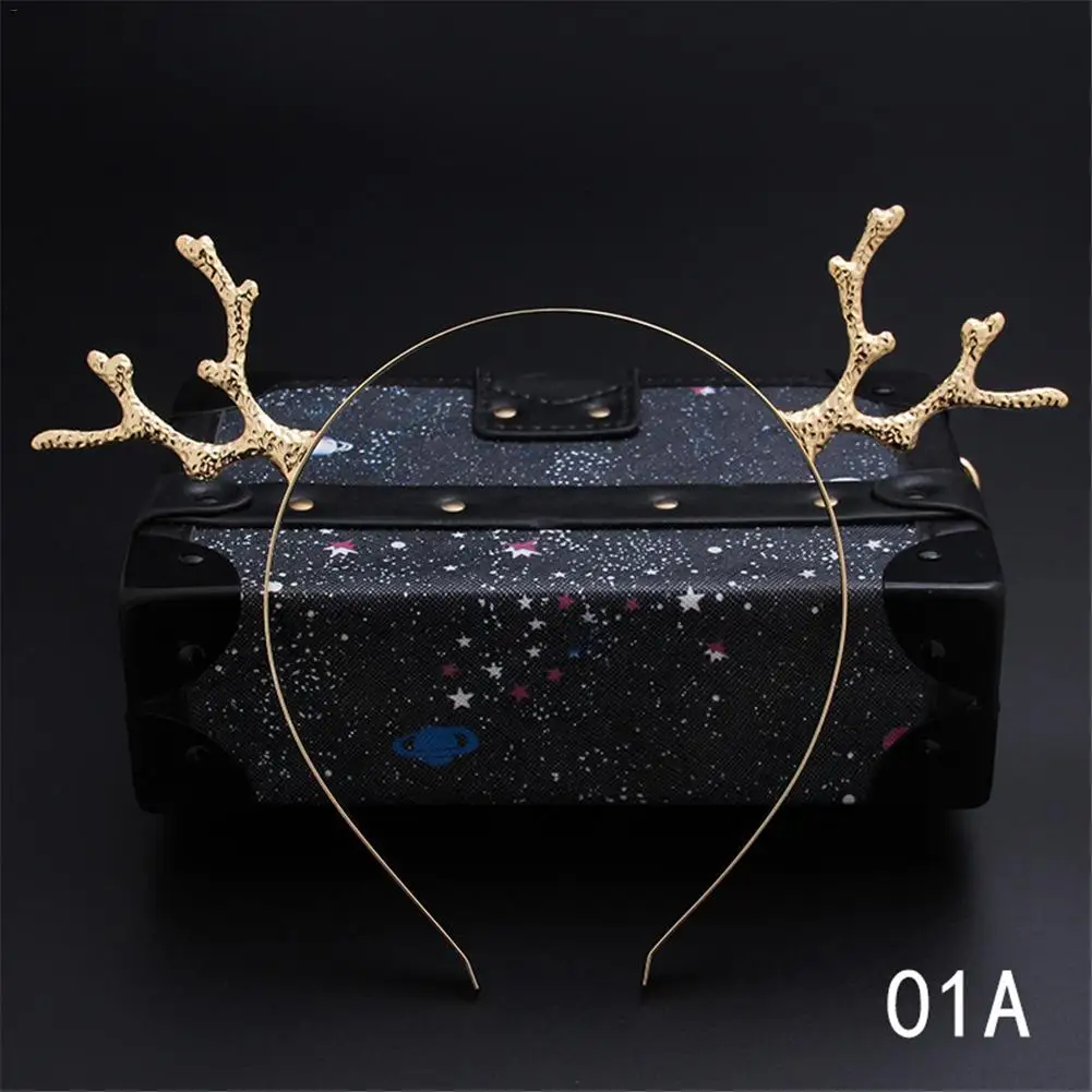 Повязки На Голову Модные женские милые лося рога волос обруч головной убор