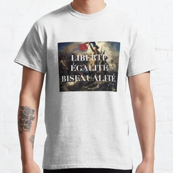 Футболка LIBERTE EGALITE BISEXUALITE 2021 летняя мужская футболка с 3D принтом повседневная