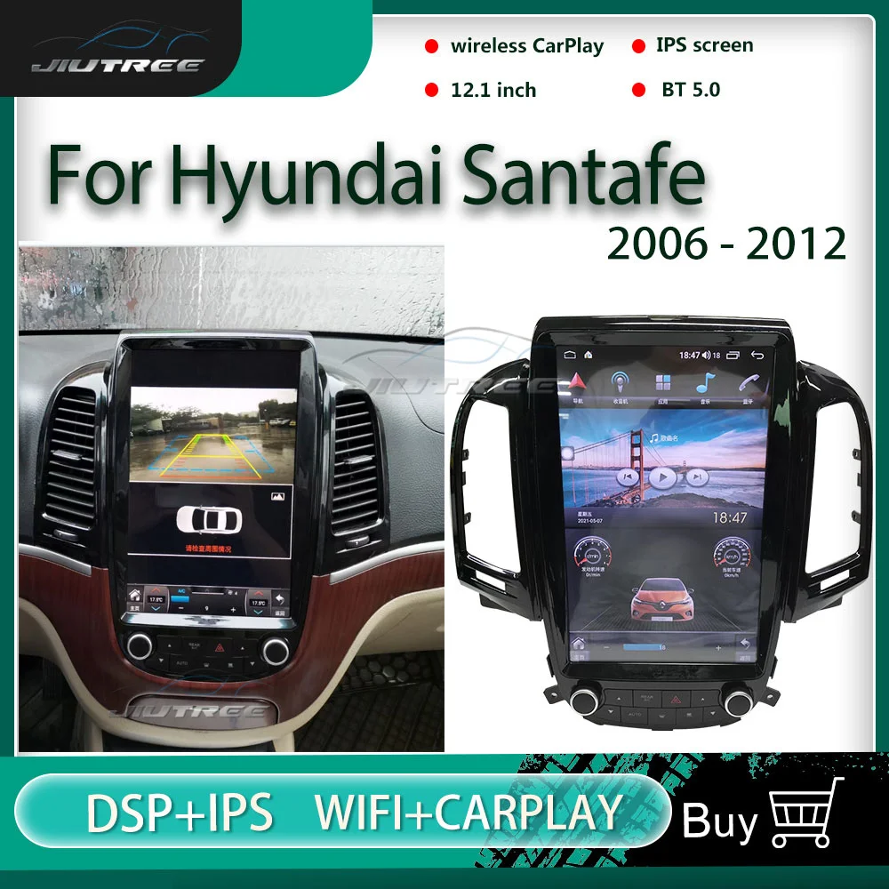 

Double Din Android 10.0 Car Radio For Hyundai Santafe 2006-2012 GPS Navigation Multimedia Player Autoradio Stereo Tape Recorder