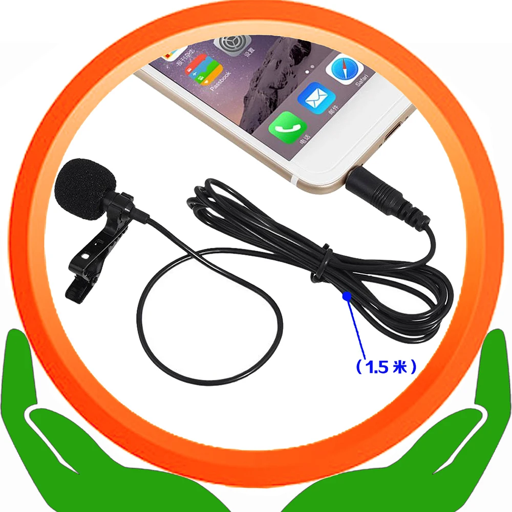 Караоке микро проводной мини-микрофон профессиональный петличный емкостная