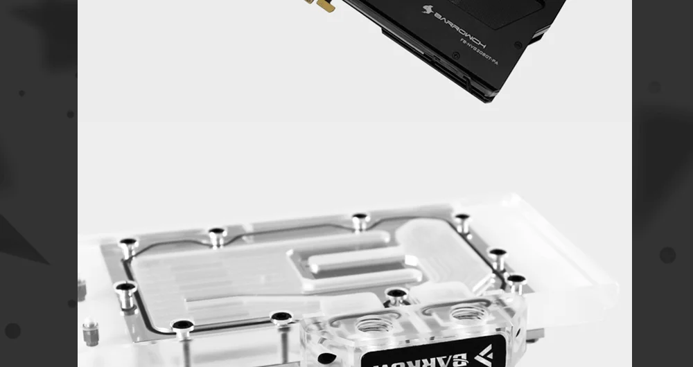Barrowch FBQTS90-01, цифровой дисплей мост для курган GPU Блок, вертикальный выделенный 90 градусов мост разъем