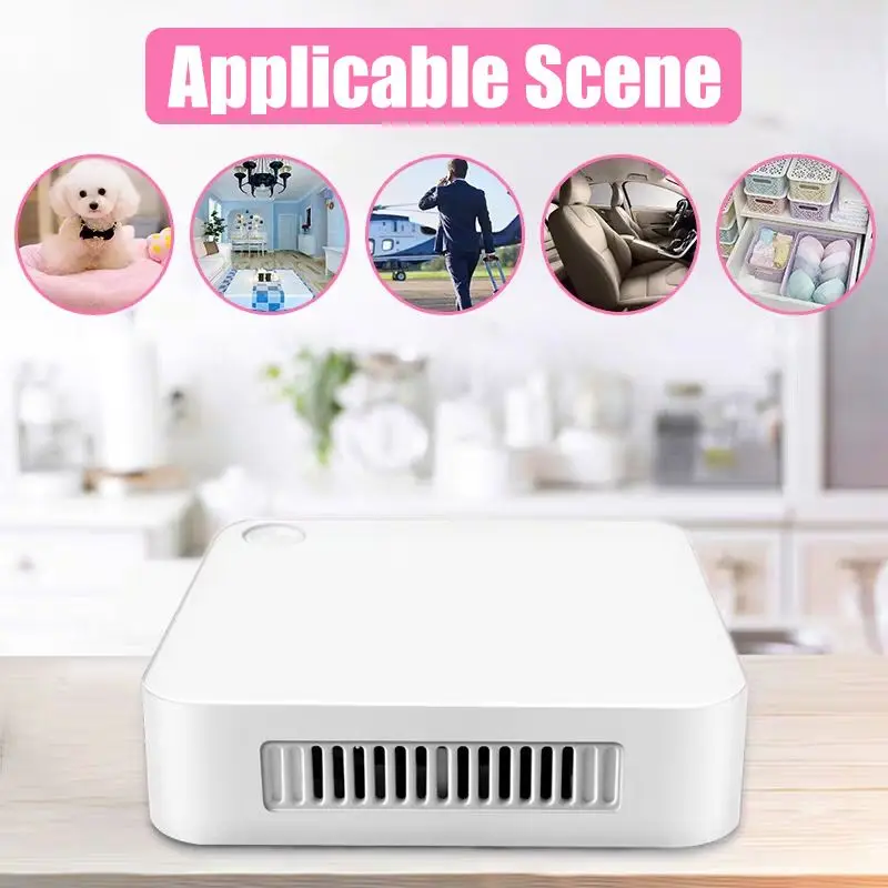 

6W Indoor Air Purifier Home Deodorizer Ozone Generator Charging Mini Purifier for Pet House Bathroom Sterilization Germicidal