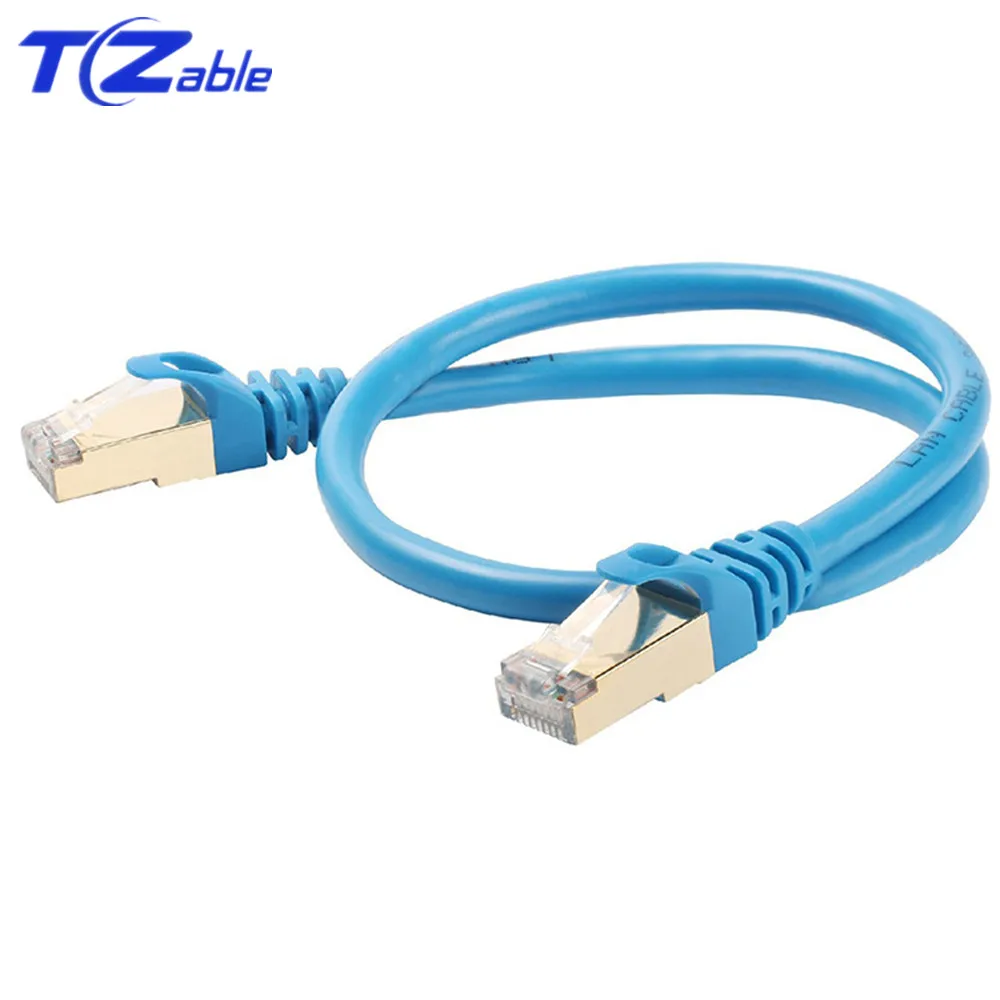 Сетевой кабель RJ45 Cat7 Shield Ethernet Кабель адаптер 10 Гбит/с 600 МГц витая пара проводов