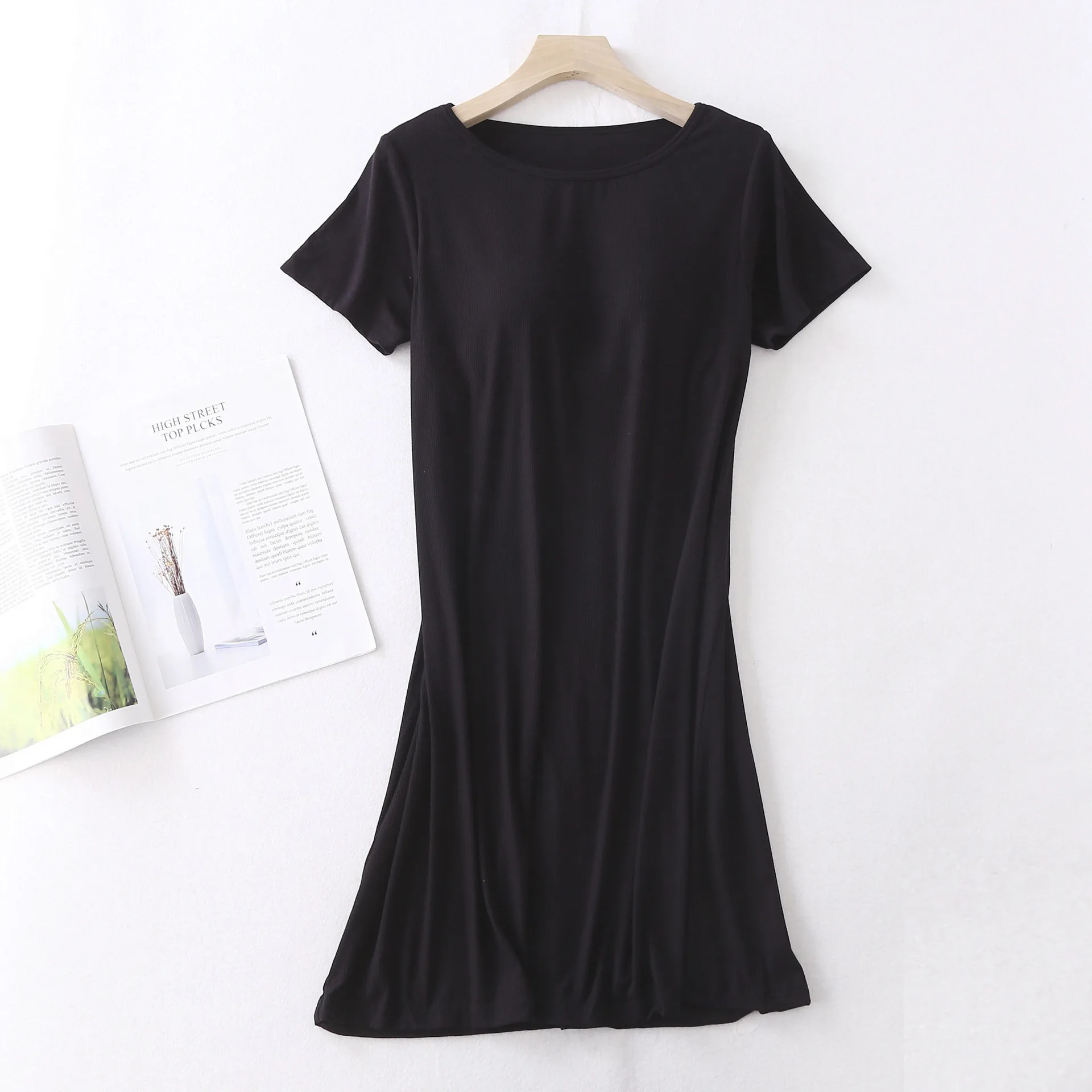 Summer New Sleepwear Sleepdress Intimate Lingerie Sexy Female Modal Nightgown Nightdress Casual Nightwear Home Dressing Gown