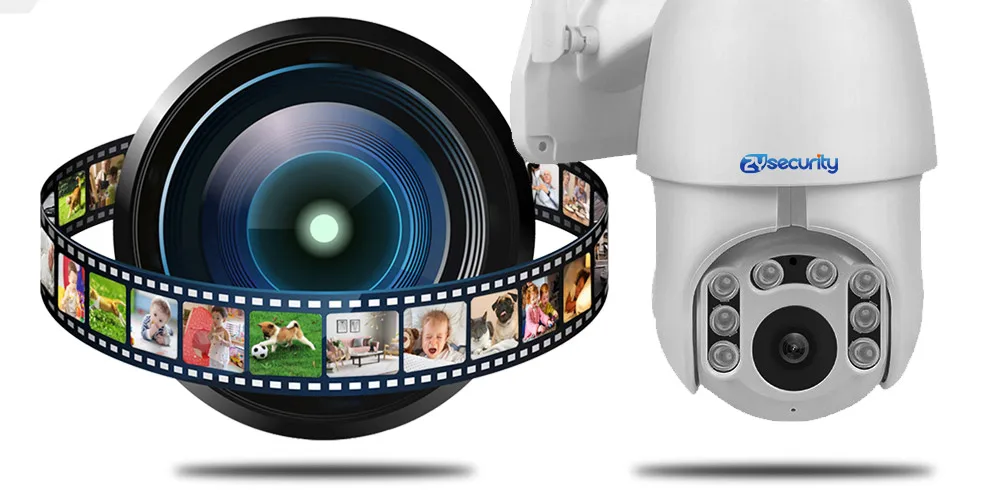 Уличная PTZ IP камера Wifi скоростная купольная 1080P беспроводная камера безопасности Pan Tilt 4X цифровой зум Onvif Видеонаблюдение CCTV