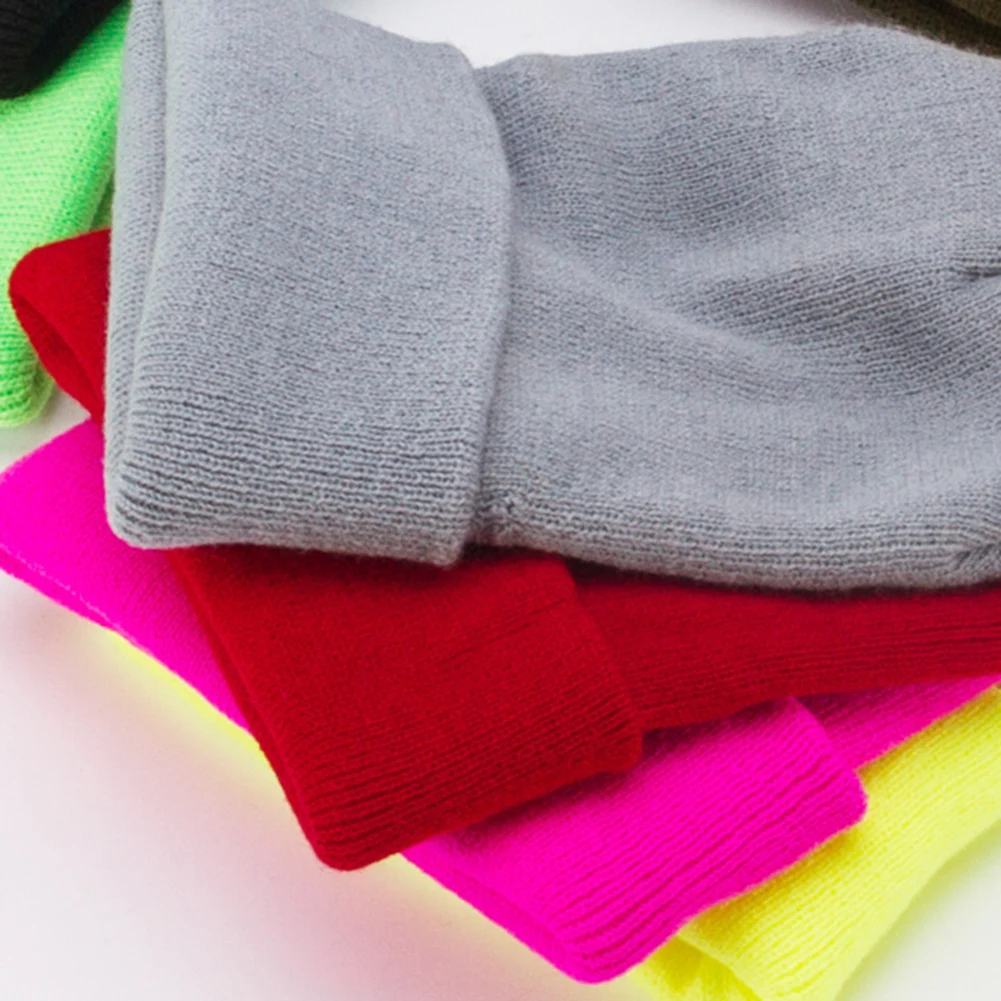 

Beanie Chic Girl Winter Fall Solid Color Cuffed Woolen Yarn Knitted Warm Hat Cap Beanie Hair Accessories Cuffed Hat Winter Hat n