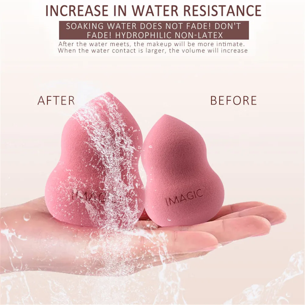 1 шт. Модный Красочный мягкий влажный сухой двойной косметический спонж для