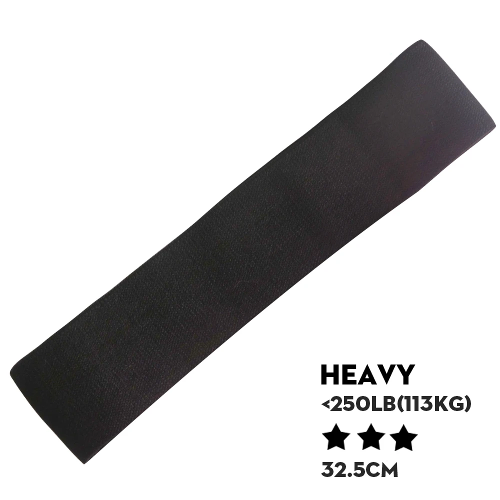 Black-L SKDK 1 шт. хип-Группа хлопок Йога Сопротивление группа широкий Фитнес упражнения ноги группа петля для круг приседания, тренировка Нескользящие прокатки - Цвет: Black-L