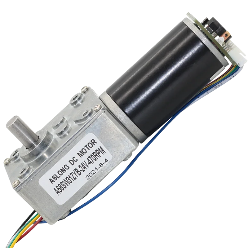 Redutor Tubular da Engrenagem do Sem-fim do Motor do Codificador 13ppr de Baixo Nível de Ruído a 470r A58sw31zyb Baixa Velocidade 12v 24v da Engrenagem da Redução